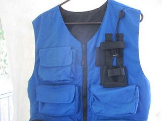 Law Enforcement Safety Vest Fire/Rescue Blue Relective Large X