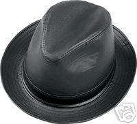 Mens Classic High Roller Hat Leather Henschel Medium