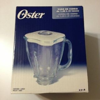 NEW Oster Osterizer Blender Clover Shape Glass Jar w/Lid Replacement
