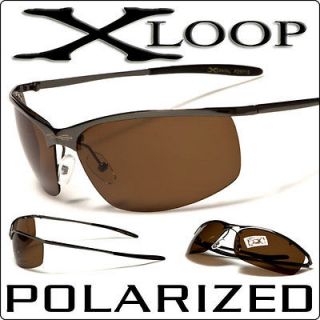 Polarized Hunting Fishing Hiking Sport Mens Sunglasses Black Brown
