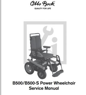 OTTO BOCK B500 B500 S Power wheelchair technical service guide manual