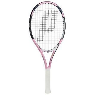 Prince Pink 25 Junior (strung) Tennis Racquet   Pink/Black/Whi te