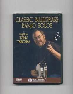 BLUEGRASS BANJO SOLOS LESSON   TONY TRISCHKA DVD *NEW*