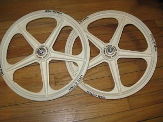 Legal Action BMX old school MAG wheelset NOS white 20 bike bicycle