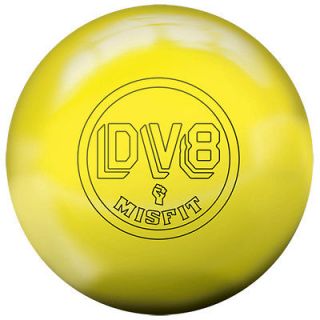DV8 Misfit Pearl Neon Yellow Bowling Ball NIB 1st Quality 14 LB