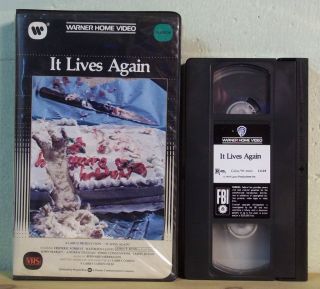1984 Warner Home Video #11129 IT LIVES AGAIN VHS Clamshell Case Horror