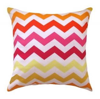 Michael Miller Stripes Chic Chevron Sun Yellow Decorative Throw Pillow