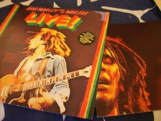 Bob Marley And The Wailers Live LP OG 1976 UK ISLAND LABEL WITH