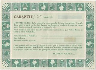 ROLEX Certificate Blank Daytona Cosmograph Paul Newman 6239 6241 6265