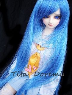 Dal.Pullip.BJD .SD LUTS BLYTH Doll long blue 8 9“ wig doll hair