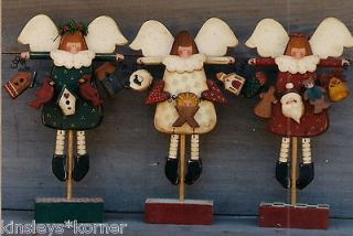 Primitive Wood Pattern Bountiful Angels   Country Faces / Myra Mahy