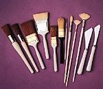BOB ROSS PAINTING BRUSHES AND KNIVIES~NEW