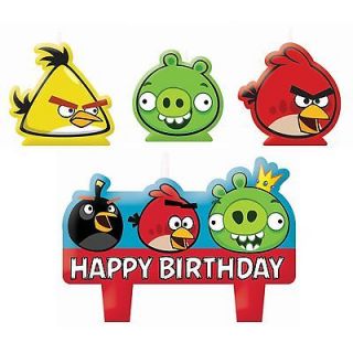 Angry Birds Molded Cake Candle Set