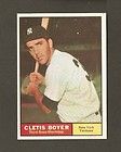 1961 Topps #19 Clete Boyer New York Yankees Near MINT