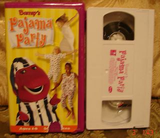 Barneys PAJAMA PARTY Vhs Video Rare HTF OOP Combined UNLIMITED SHIP