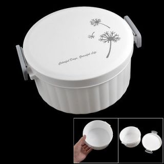 Print White Plastic Food Holder Storage Container Cake Lunch Box