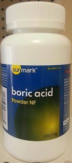 Sunmark Boric Acid Powder NF 6 ounces.
