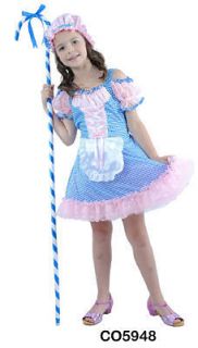 Rhyme Book Character Little Bo Peep Fancy Dress Costume Age 10 12 NEW