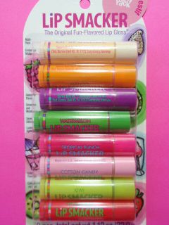 Lip Smacker Original Flavors 8pc Lip Gloss•Balm Pack