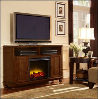 Electric Fireplace Heater Media Console Stand Home TV Entertainment