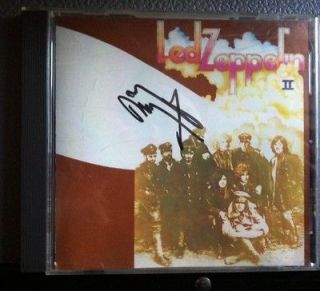 JIMMY PAGE AUTOGRAPHED LED ZEPPELIN 2 CD COVER ONLY VERY RARE BONHAM