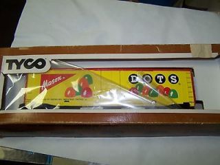 VINTAGE [1977] TYCO HO SCALE MASON DOTS BOX CAR IN MINT CONDITION