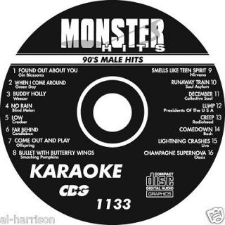 KARAOKE MONSTER HITS CD+G 90s MALE HITS #1133