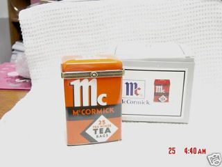 Midwest PHB McCormick Tea Tin trinket box w/ Teabag
