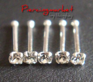 Stud Bone Rings Ring Silver Bar 2mm Body Jewelry Piercing GIFT 2N7
