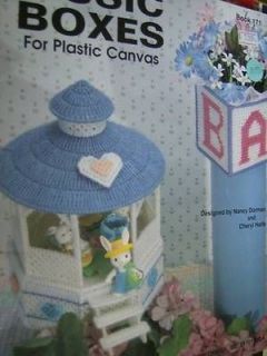 Music Boxes For Plastic Canvas Kappie Book Gazebo Church, Crib, Flower
