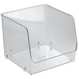 Extra Large Iris Stackable Clear Plastic Storage Bin
