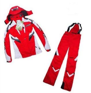 Reds Womans ski suit Jacket Coat + Pants snowboard Clothing S XXLEMS