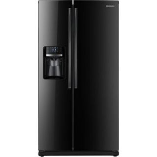 Samsung Black Side By Side Refrigerator RS261MDBP