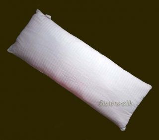 100% Silk Filled Pillow 20 Inch by 54 Inch Silk Body Pillow