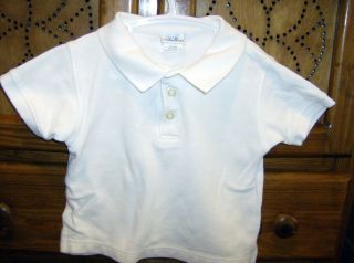 Carters Toddler boys shirt white T shirt with collar size 2T