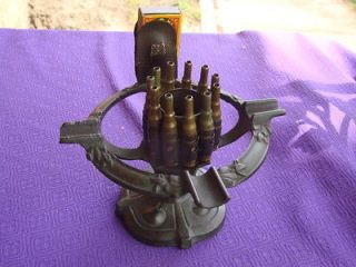 VTG WWII Trench Art ASHTRAY AEA Weapons BULLETS