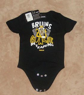 Boston Bruins Goalie Toddler Baby Onesie Creeper New 18 Months One