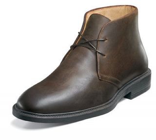 FLORSHEIM Mens Vance Dress Casual Ankle Boots Brown CH Leather 15051