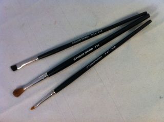 Studio Gear Proffesional Applicator Brushes lot of 3 #26, #34, #40