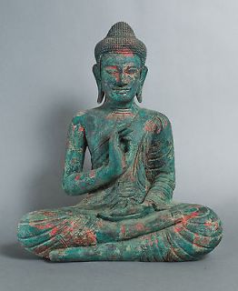 Beautiful Antique Style Cambodia Khmer Style Seated Buddha   48cm/19
