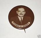 Authentic Vintage Thomas Dewey President pinback political pin 1 25