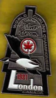 1981 Air Canada Silver Broom World Curling Championships   Souvenir