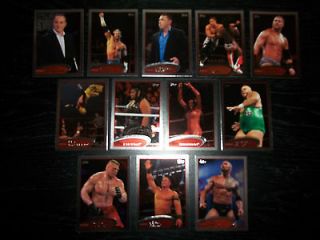 2012 Topps WWE Brock Lesnar Silver Foil Parallel Border Insert SP Card