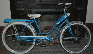 Roadmaster Night Hawk vintage bike bendix AMF blue rack