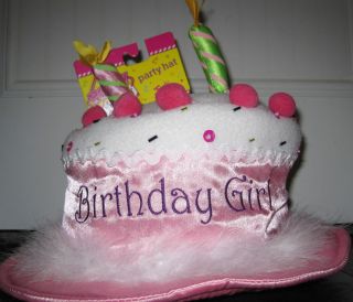 NWT Justice Girls Happy Birthday Party Project Cake Candles Marabou