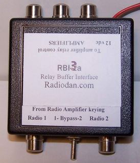Amplifier keying relay buffer interface TWO radios and 3 linear