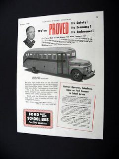 Ford School Bus Safety Chassis Chief Test Driver Ad