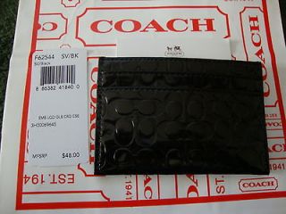 Newly listed NWT Signature Designer Coach Black Patent Leather Credit