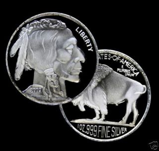 UNITED STATES 1 OZ SILVER INDIAN BUFFALO A WORK OF ART LAST ONE