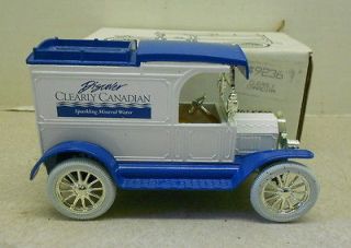 CLEARLY CANADIAN MINERAL WATER 1913 FORD TRUCK 1991 DIECAST ERTL BANK